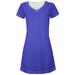 Halloween Golf Ball Costume Blue All Over Juniors V-Neck Dress