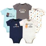 Hudson Baby Infant Boy Cotton Bodysuits, Family Popsicle, 18-24 Months