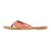 Sara Z Womens Triple Braided Flip Flop Thong Sandal Size 11 Coral