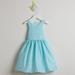 Sweet Kids Little Girls Aqua Floral Jacquard Easter Special Occasion Dress 2-6