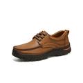 Daeful Mens Oxford Shoes Genuine Leather Lace up Casual Shoes Dress Shoes