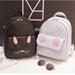 Cute Cat Cartoon Print Mini Shoulder Bag High quality PU leather Fashion girl Small Backpack Female bag