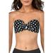 Kate Spade Womens Bandeau Polka Dot Swim Top Separates