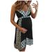 Follure Women's Sleeveless V-neck Splicing Bandage Fashion Women's Wear Pregnant Women,summer dresses for women