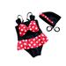 HAWEE 2pcs Baby Girls Swimwear Cute Polka Bow Dots Bikini Set Swimsuit or One Piece Bathing Suit