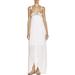 Mara Hoffman Womens Tie-Front Crochet Trim Dress Swim Cover-Up