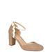 Brinley Co. Womens Two-tone Ankle Strap Pump