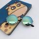 Children's Cute Round Frame Sunglasses Metallic Fruit Dazzle Sunglasses Personality Sunglasses