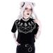 Moon Geometry with Moon Phases Gothic Women's Crop Top, XS