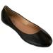 Womens Ballerina Ballet Flat Shoes Solids & Leopards 8, Black Pu 8600