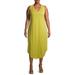 Terra & Sky Women's Plus Size Knit V Neck Tank Dress