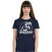 Mamasaurus Funny Mother Dinosaur T-Rex Head Women's T-shirt, 2XL, Navy