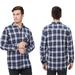 Follure Winter Plaid Shirt USB Infrared Heated Shirt For Outdoor Hiking Camping Blouse