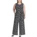 Tommy Hilfiger Womens Plus Starlight Printed Sleeveless Jumpsuit