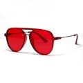 Fashion Colorful Sun glasses Women Pilot Sunglasses Brand Designer Vintage Transparent Red Glasses Girl Unisex lunettes Oculos