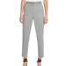 Womens Dress Pants Belted Slim Straight Ankle Trouser 14