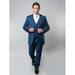 Men's Three Piece Vested Modern Fit Two Button Suit