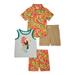 Wonder Nation Baby Boy & Toddler Boy Woven Shirt, Tank, and Shorts Mix & Match Outfit Set, 4-Piece (12M-5T)