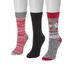 MUK LUKS Women's 3 Pair Pack Boot Socks