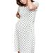 Casual Maternity Dresses Women Polka Dot Pregnancy Dress Summer Short Sleeve Dresses