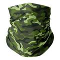 Top Trenz Neck Gaiters (Green Camo) - Indoor/Outdoor Face Cover