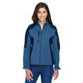 The Ash City - North End Ladies' Compass Colorblock Three-Layer Fleece Bonded Soft Shell Jacket - BLUE RIDGE 411 - XL