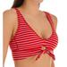 Women's Robin Piccone 203401 Sailor Scoop Neck With Ties Bikini Swim Top