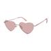 Circus by Sam Edelman Women's Fun Heart-Shaped Metal UV Protective Sunglasses Wear All-Year A Hipster Gift, 54 mm