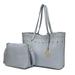 MKF Collection Maria Shopper Tote/ Shoulder Bag with Cosmetic Pouch by Mia K. Farrow