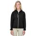 Ladies' Prospect Two-Layer Fleece Bonded Soft Shell Hooded Jacket - BLACK - L