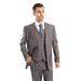 Men's Three Piece Vested Modern Fit Two Button Suit