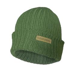 Clear Creek Classic Men's Warm Winter Acrylic Rib-knit Cuffed Beanie Hat (Green)