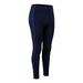 JANDEL Ladies Plus Velvet Sports Trousers Running Yoga Fitness Pants High Waist Stretch Leggings, Dark Blue S