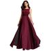 Ever-Pretty Womens A-Line Lace Sleeveless Prom Party Dresses for Women 07695 Burgundy US10