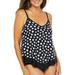 Maxine Of Hollywood Womens Dots Handkercheif Tankini Top