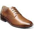 Nunn Bush Fifth Ward Flex Plain Toe Oxford Shoes Cognac Leather 84815-221