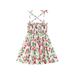 Emmababy Toddler Baby Girls Casual Sling Dress Floral Sleeveless Sundress Summer