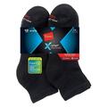 Hanes Men's 12-Pack X-Temp Active Cool Ankle Socks Black, (Shoe Size 6-12 / Sock Size 10-13) (Fresh IQ Advanced Odor Protection Technology, Extra-Thick Active Cooling / Reinforced Heel & Toe CC12