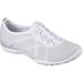 Skechers Relaxed Fit Breathe Easy Fortune Knit Womens Bungee Sneakers White/Silver 10