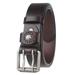 Men's Belt,Classic Leather Jean Belt Casual Genuine Leather Belts Width 1 1/2inch Coffee