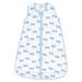 Luvable Friends Baby Boy and Girl Muslin Wearable Sleeping Bag, Train, 6-12 Months