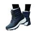 Womens Snow Ankle Boots Ladies Waterproof Winter Warm Faux Fur Lined Shoes