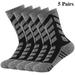 5Pairs Men Women Sports Socks Thick Knit Winter Athletic Socks Outdoor Fitness Breathable Quick Dry Socks For Marathon Running Cycling Socks Wear-resistant Lightweight -skid Warm Socks