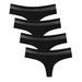 Anwell Women Pack Sexy Thong Hipster Briefs G-String Tangas Lingerie Underwear 4 Pack XL