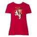 Inktastic Cowboy Girl, Cowgirl On White Horse, Orange Hair Adult Women's Plus Size T-Shirt Female