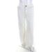 Pre-ownedPilcro and the Letterpress Womens High Rise Wide Leg Jeans White Cotton Size 25