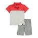 DKNY Baby Boys' Color Block 2-Piece Shorts Set Outfit (Infant)