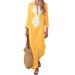 Pudcoco Women Summer Boho Maxi Dress Beach Evening Cocktail Party Long Dress