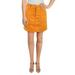 French Connection Womens Faux Suede Short Mini Skirt