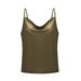 Womens tops time and tru tops tank tops for Women Sexy Womens Solid Color Adjustable Casual Basic Strappy Solid Tank Tops